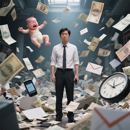 職場男性壓力調查：4成養家壓力破表 1成上繳全部薪水